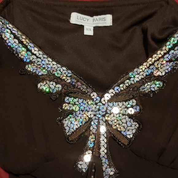 Dress by Lucy Paris, brown color, size M - Picture 6 of 6